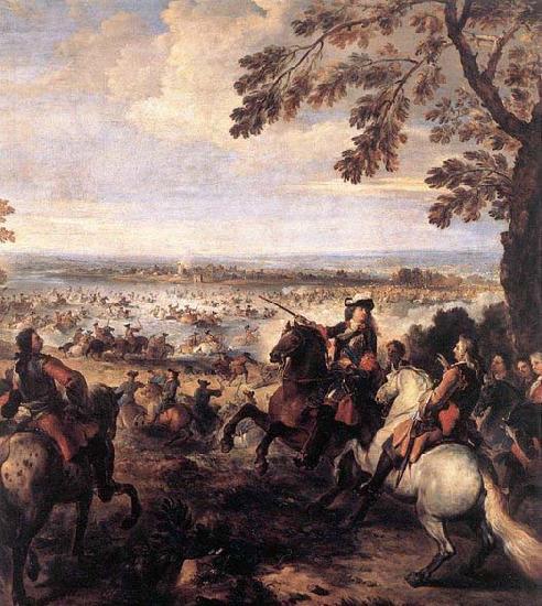 Parrocel, Joseph The Crossing of the Rhine by the Army of Louis XIV France oil painting art